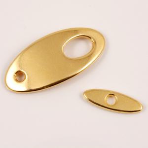 Gold Plated Metal Clasp (2.5x1.1cm)