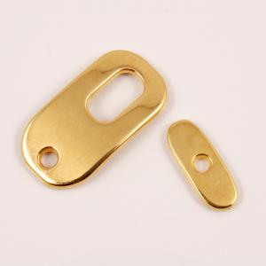 Gold Plated Metal Clasp (2x1.1cm)