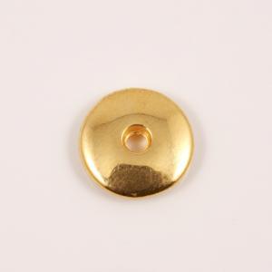 Gold Plated Metal Button (1.3cm)