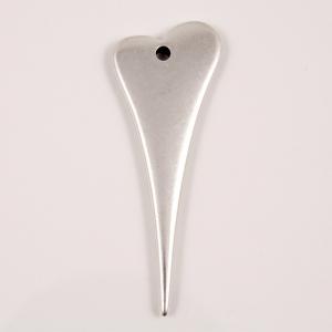 Metal Heart Silver (4x1.5cm)
