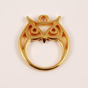 Gold Plated Metal Owl