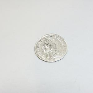 Metal Coin "Head" Silver