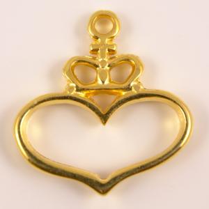 Gold Plated Heart Outline (1.9x1.8cm)