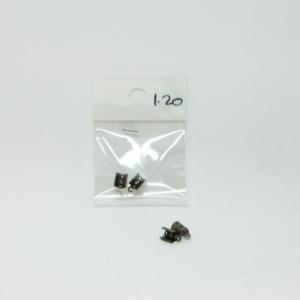 Black Nickel Μεταλλικοί Ακροδέκτες 2mm