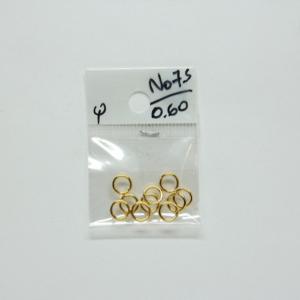 Gold Plated Hard Hoops 7.5mm