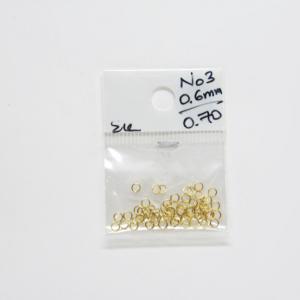 Gold Plated Hard Hoops 3mm