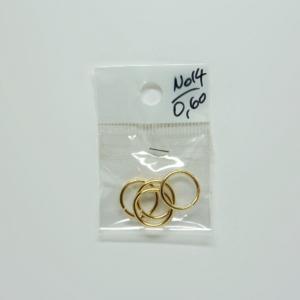 Gold Plated Hoops 14mm