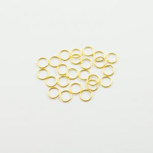 Gold Plated Hoops 8mm