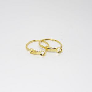 Gold Plated Hoops 20mm