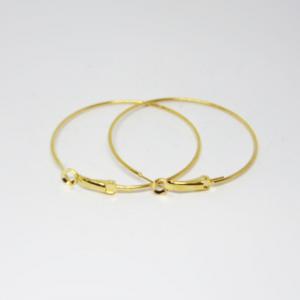 Gold Plated Hoops 30mm