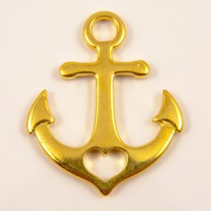 Gold Plated Metal Anchor (2.8x2.4cm)