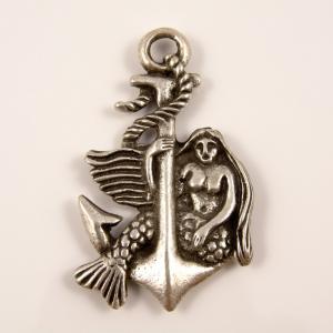 Metal Anchor Silver (4.4x2.6cm)