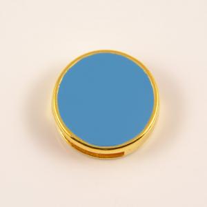 Gold Plated Item Turquoise Enamel 1.3cm