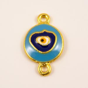 Gold Plated Eye Enamel Two Connectors