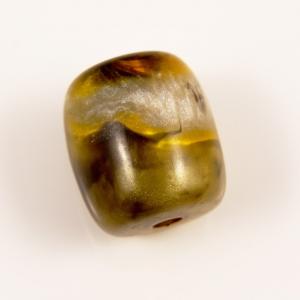 Acrylic Bead Olive-Yellow