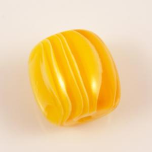 Acrylic Bead Yellow-Cream
