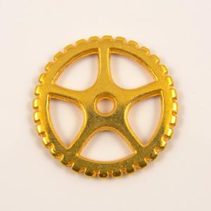 Gold Plated Metal Wheel (1.6cm)