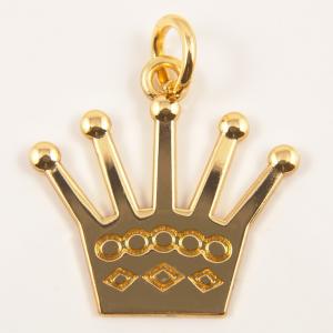 Gold Plated Metal Crown (2.7x2.5cm)