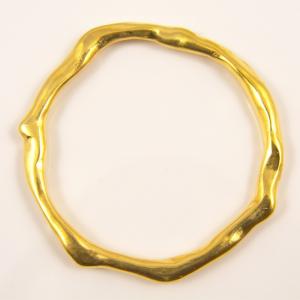 Gold Plated Forged Hoop 3.5cm