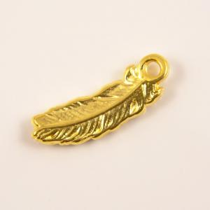Gold Plated "Feather" (1.7x0.6cm)