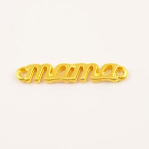 Gold Plated Metal "mama" (2.4x0.4cm)