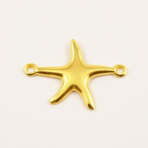 Gold Plated Starfish (2.7x1.9cm)