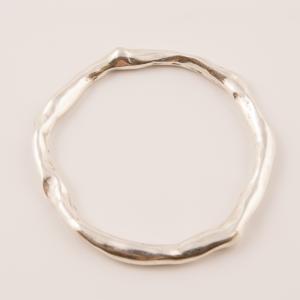 Forged Hoop Silver 4.3cm