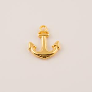 Gold Plated Metal Anchor (1.6x1.4cm)