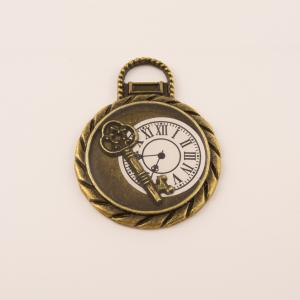 Bronze Clock-Key (4.6x3.5cm)