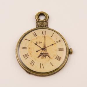 Bronze Clock (3.3x2.6cm)