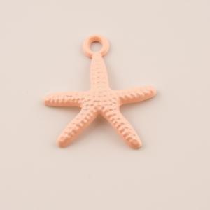 Metal Starfish Pink (2.2x1.8cm)