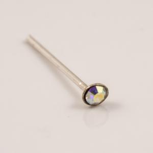 Nose Earring Silver925 Iridescent Glued