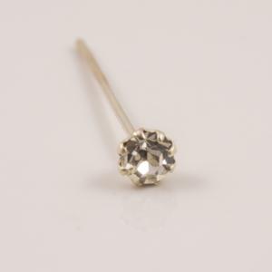 Nose Earring Solitaire Silver 925