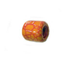 Χάντρα Κεραμική Πορτοκαλί (2x1.5cm)