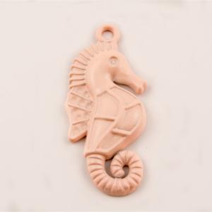 Metal Seahorse Pink 3.2x1.4cm