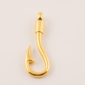 Gold Plated Metal Hook (3.7x1.4cm)