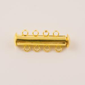 Gold Plated Magnetic Clasp (2.7x1.2cm)