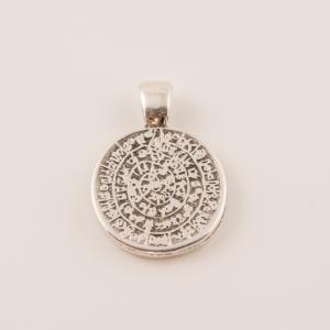 Metal Phaistos Disc Silver