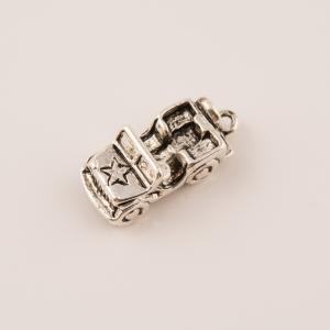 Μεταλλικό 4x4 Ασημί 3D (2.1x0.9cm)