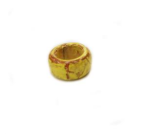 Ceramic Bead Yellow (1x1.5cm)