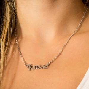 Necklace Steel Chain "Forever"