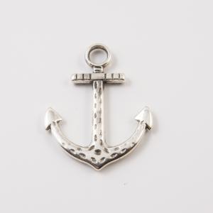 Metal Anchor Silver (2.9x1.8)
