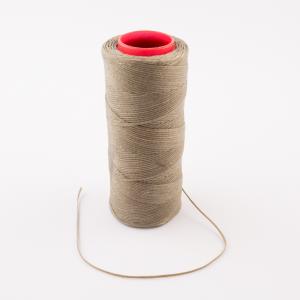 Waxed Cotton Cord Elephant Gray 100m