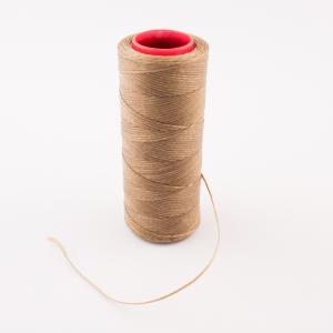 Waxed Cotton Cord Brown 100m