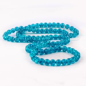 Crystal Crack Beads Turquoise (8mm)