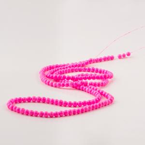Glass Beads Fuchsia 4mm