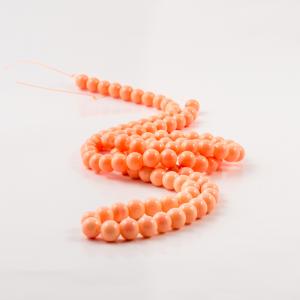 Glass Beads Light Orange (8mm)