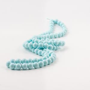 Glass Beads Light Blue 8mm