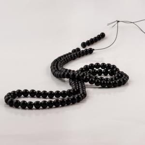 Glass Beads Black (6mm)