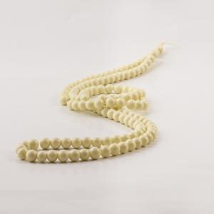 Glass Beads Ivory (6mm)